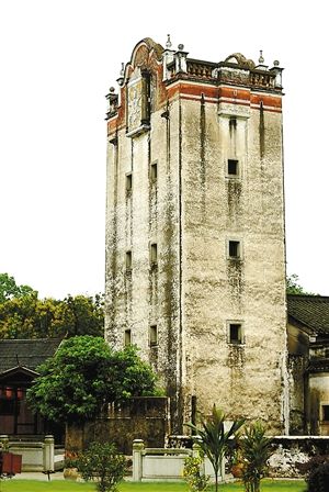 纵观碉楼的建筑风格和结构造型反映了近代宝安中西文化交流,建筑风格