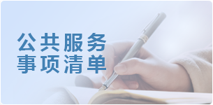 公共服务事项清单