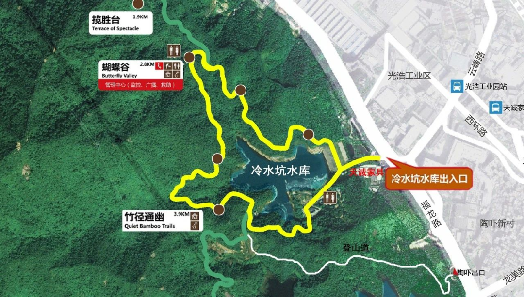 Niche hiking trails in Longhua