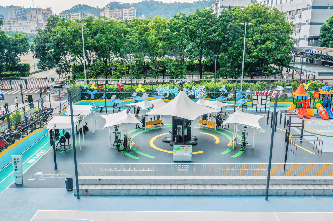 Smart, free, and just steps away: Longhua adds 19 new outdoor fitness gyms