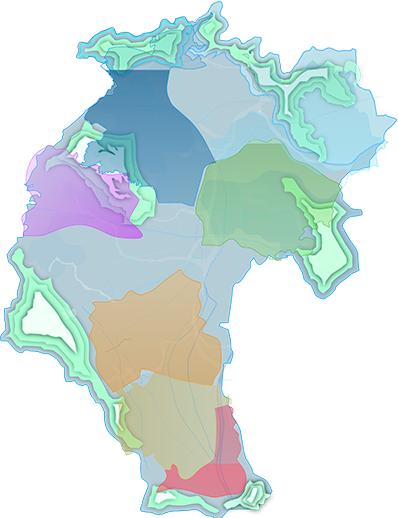 龙华区七大重点片区地图